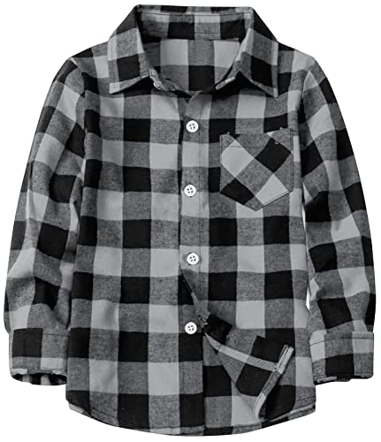 Image of Betusline Boy and Men Button Down Plaid Shirt | Soft,Breathable and Comfortable Fabric