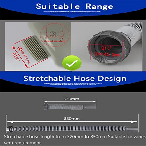 Pipe d'égout de cuisine flexible et drains downcomer de lavabo - 4