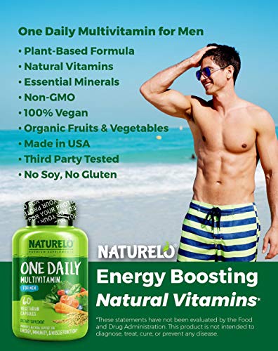 NATURELO One Daily Multivitamin for Men - with Vitamins & Minerals + Organic Whole Foods - Supplement to Boost Energy… - Image 6