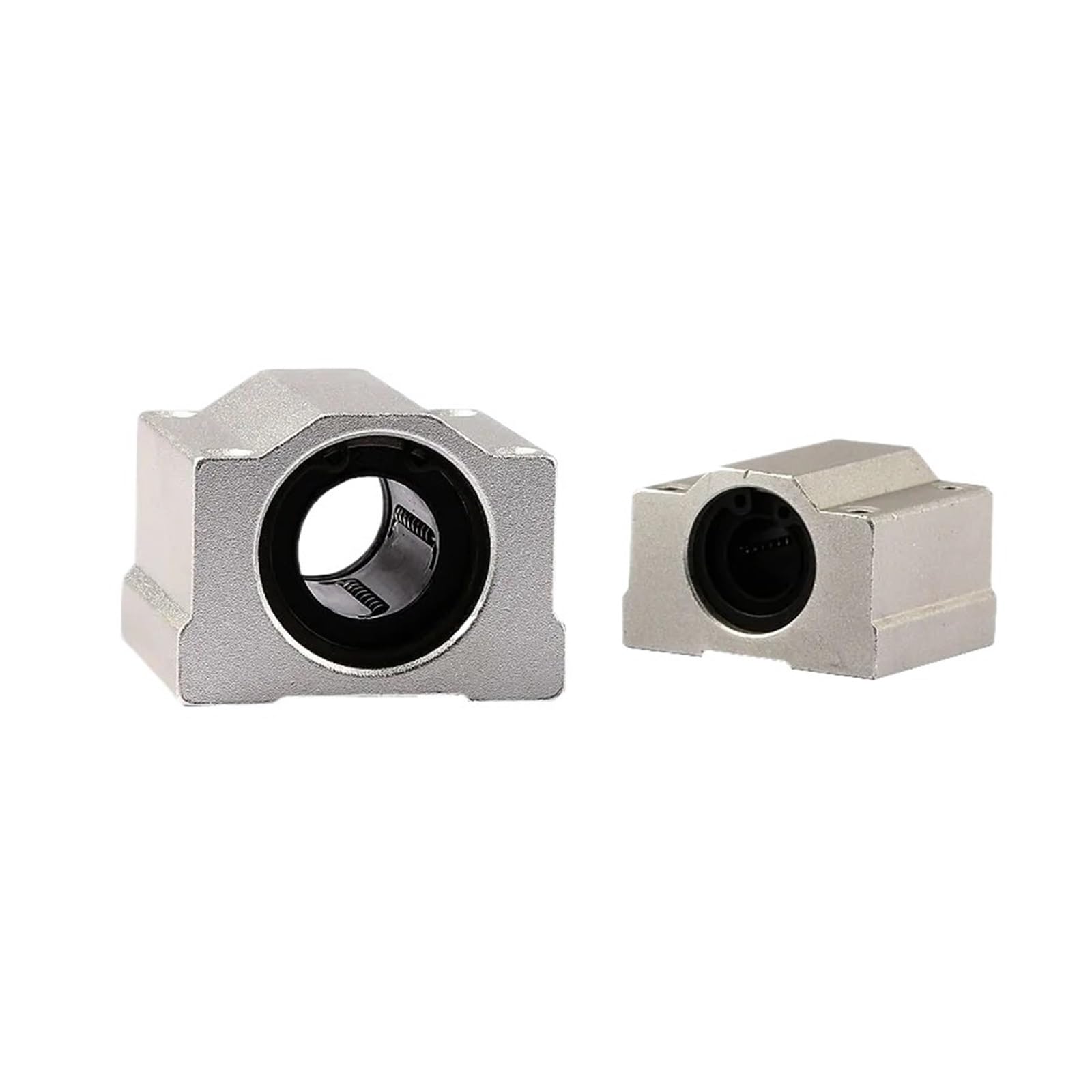 EBAUIWNNV 2pcs/lot SC10UU SCS10UU 10mm Linear Ball Bearing Block with LM10UU Bush Pillow Block Linear Shaft