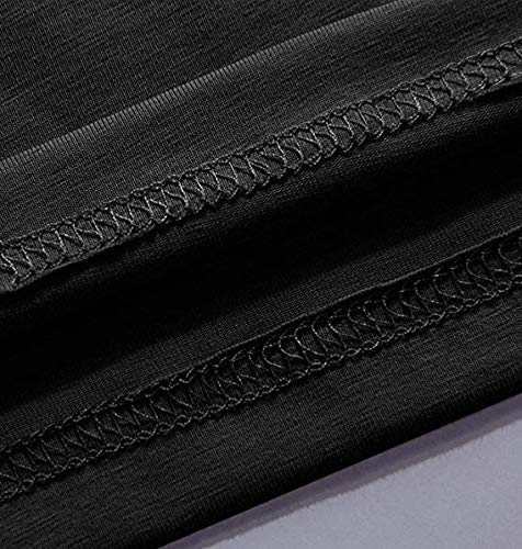 Mens S Tshirt Casual Long Sleeve Shirts for Men with QAnon Q Anon Rabbit Pattern Black