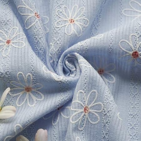 Amazon 生地 布 白い綿布生地 刺繍透かしレース おしゃれ 衣装 材料 ハンドメイド ドレス ワンピース カーテン Diy 手芸 手作り 縫製用 洋服 可愛い 幅130cm 1m 2m ブルー 100ｃｍ 130cm 布 生地 通販