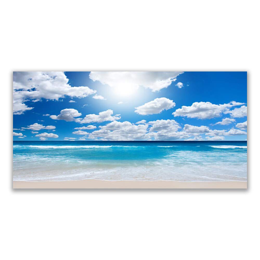 Tableau sur toile 120x60cm de la Mer du Nord pour décoration murale de salon