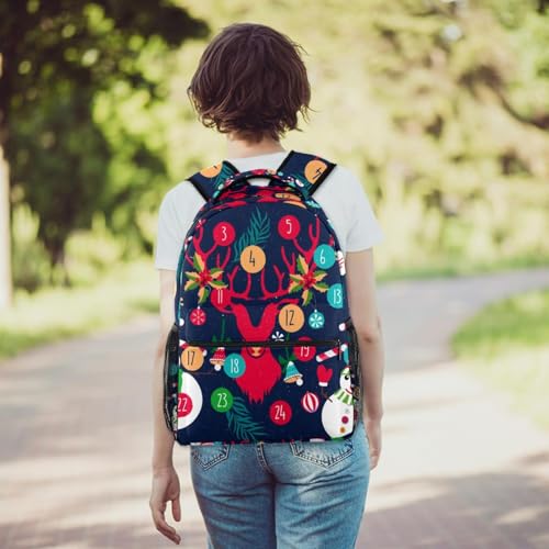 Mochila de elementos navideños y muñeco de nieve para regalar a niños 6