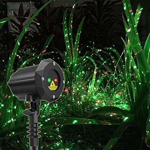 Dalanpa Garden Christmas Lights Firefly Star Projector Outdoor Indoor for Home and Garden Color Red Green Cover