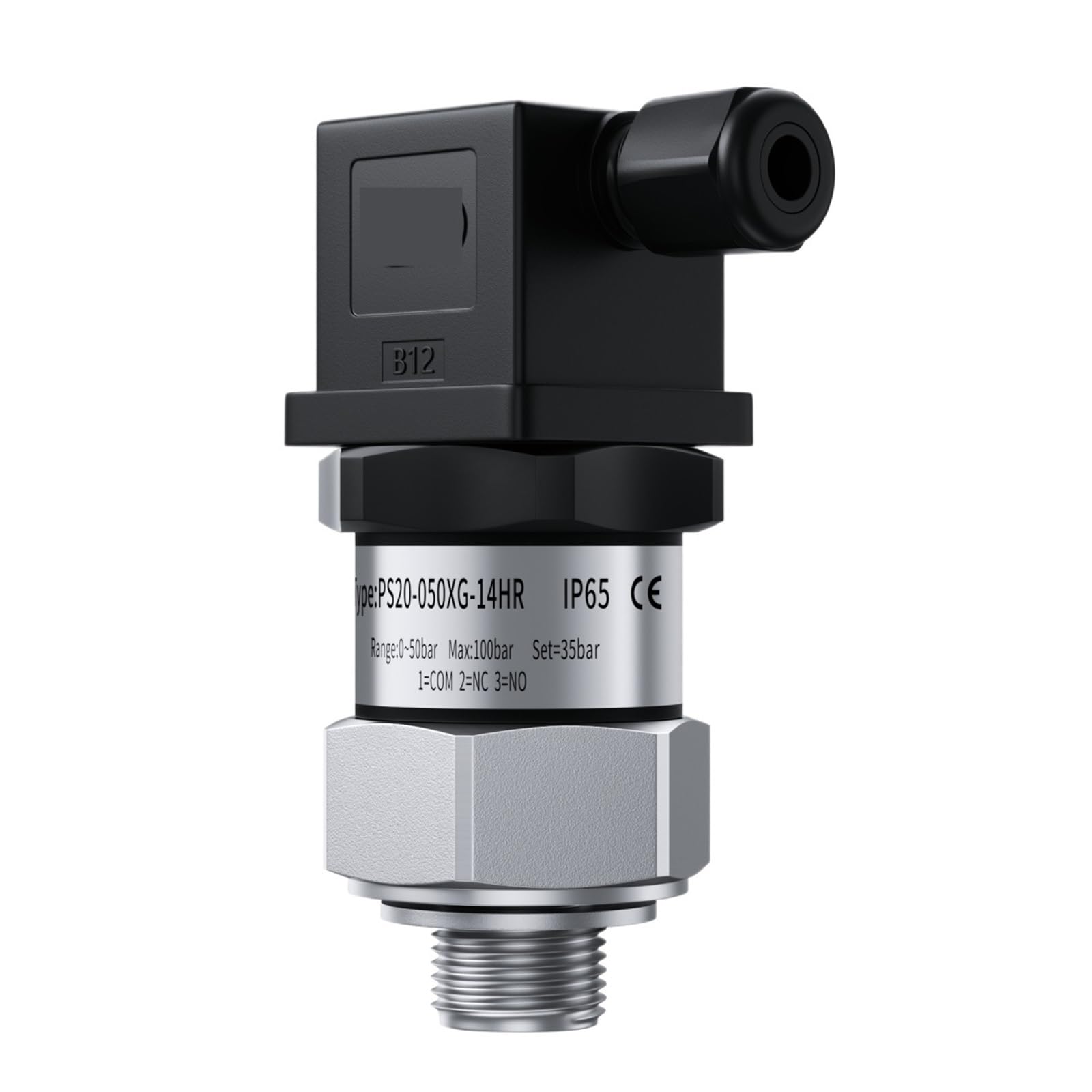 G3/4 rosca NO + NC aceite Gas agua aire Control de presión neumática 30-300bar 40-400bar 20-200bar interruptor IP65 1 Uds(G1-4 thread,0-8bar)