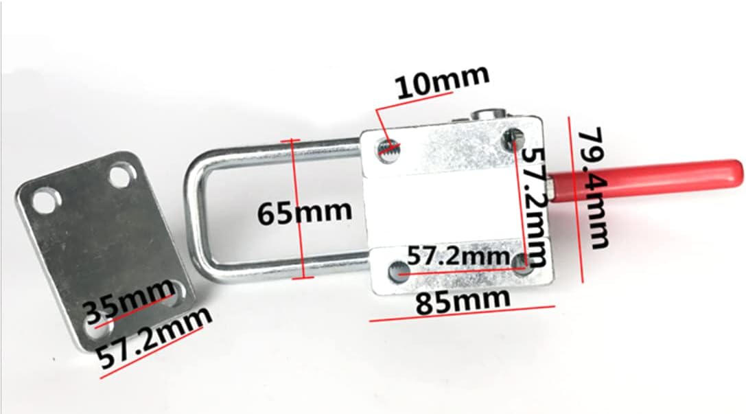 HIGH CAPACITY LATCH 40380 WITH CATCH, FOR SMOKERS, DOORS, LIDS, TAILGATES, BBQ, FENCES