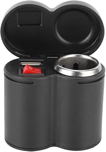 Miniatura 8 de Enchufe para encendedor de cigarrillos de motocicleta, 2 en 1 puerto de carga USB universal para motocicleta, enchufe impermeable, adaptador de
