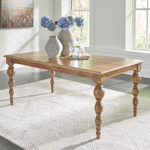 Signature Design by Ashley Rybergston Casual Dining Table with 4 Legs, Light Brown