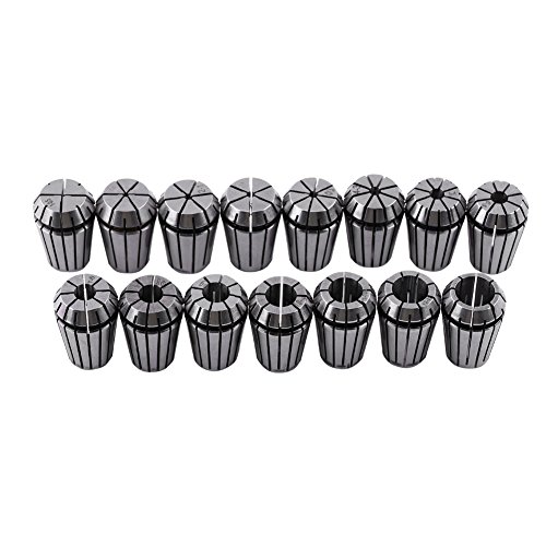 Jeu de 15 Pinces ER20 à Ressort 1-13mm Serrage Précision pour Fraiseuse CNC Tour à Métaux Gravure