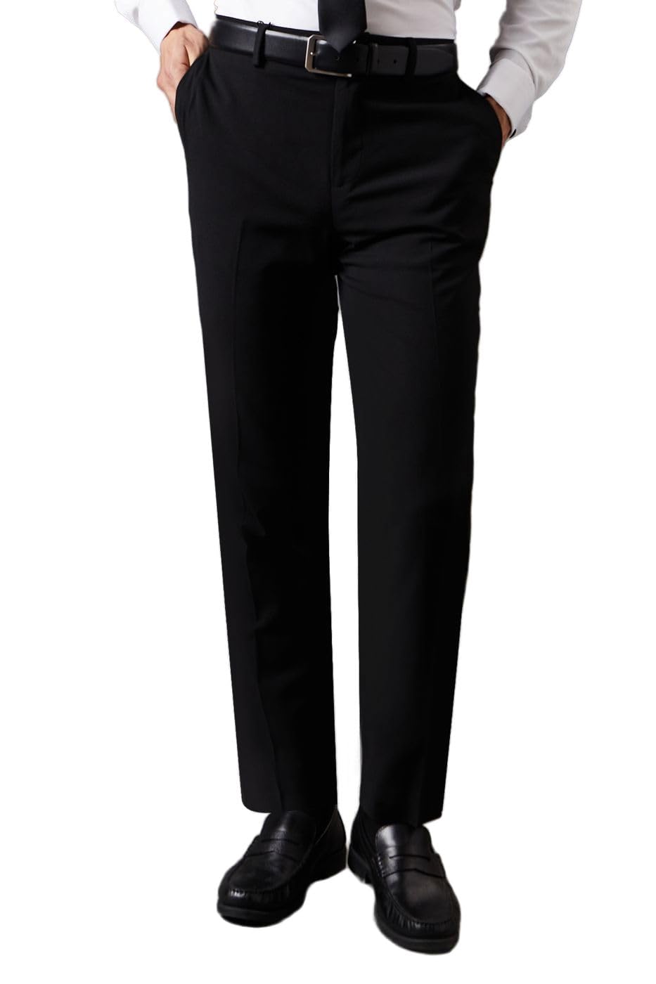 Burton Mens Essential Slim Suit Trousers (34R) (Black)