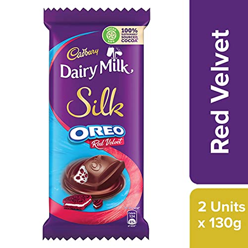 Image of Cadbury Dairy Milk Silk Oreo Red Velvet, 2 x 130 g