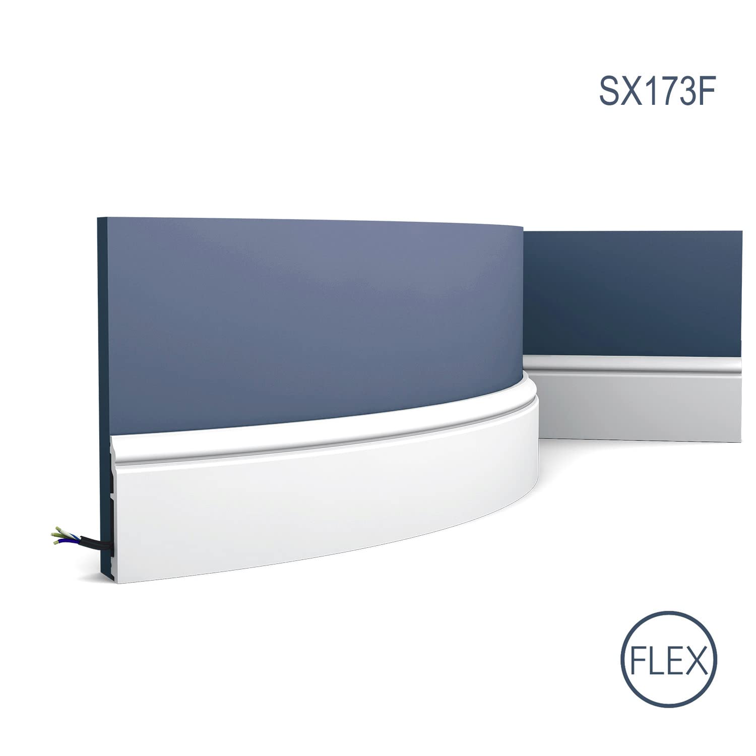 Rodapié flexible, elegante y clásico SX173F