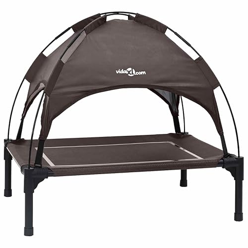 vidaXL Cama para Perro 71 x 64 x 71 cm Acero Marrón
