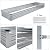 DIIYIV 12x2x1FT Galvanized Raised Garden Bed,Raised Graden Bed Kit-Square Metal Garden Bed,Large Planter Raised Bed Outdoor,Garden Box for Vegetables,Flower,Herb…