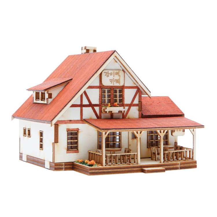 Maquette en bois DIY Country Station Café pour vos après-midis créatifs