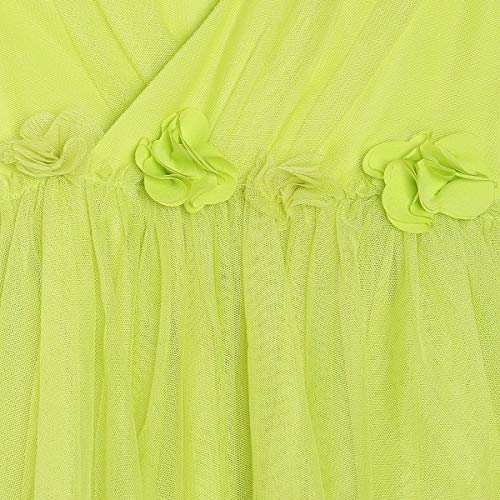 Image of miniklub Infant Green Solid Layered Wrap Dress