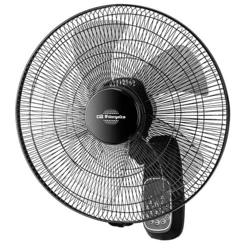 Orbegozo WF 0247   Ventilador de pared. Potencia 60W..5 aspas Diametro 45cm. 3 velocidades. Mando a distancia.