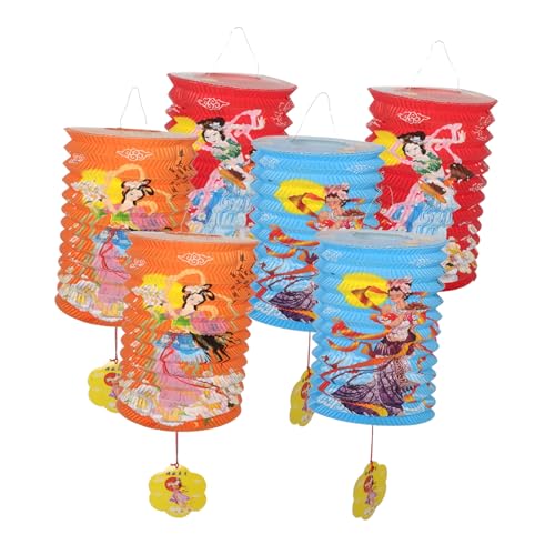 ORFOFE 6piezas Linternas Chinas Voladoras Decoraciones para con Diseño De Farolillos Hechos Mano para Bodas y Celebraciones