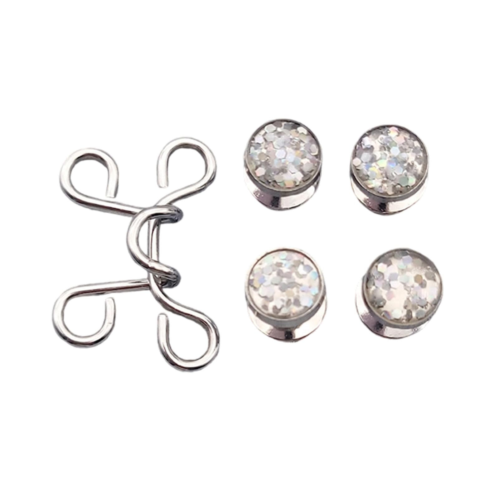 YPREWY Adjustable Pants Waist Tightener Jeans Button Pin Metal Buckles Detachable Clips Buckle Metal Pins Trousers Waist Buckle Fashion Pin Clips
