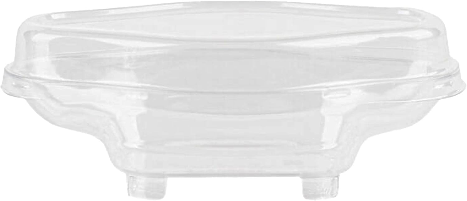 5oz Clear Plastic Dessert Containers with Dome Lids Boat