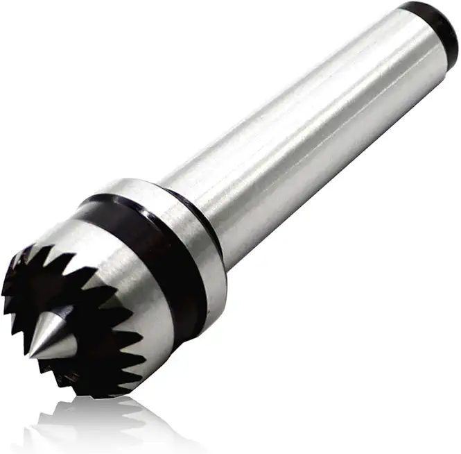 Wood Lathe Drive Center MT2 with 1 inch Crown Wood Lathe Turning Tool