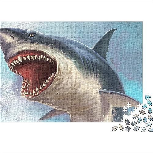 Puzzle 3D Requin 1000 pièces : votre activité détente en bois en famille