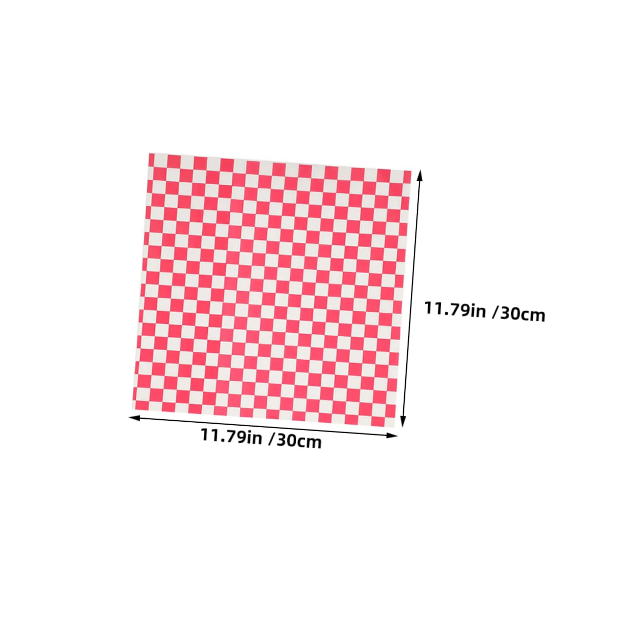 Alipis 100pcs Food Basket Liners Red Checkered Greaseproof Paper 30x30cm Oil-resistant Sandwich Bags Paper for Fast Food Baking Picnics