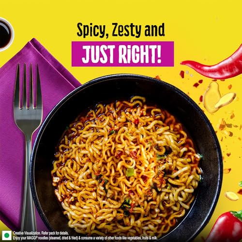 Image of MAGGI Spicy Manchurian Instant Cuppa Noodles - Delicious Slurpy Saucy Taste, 70.5g