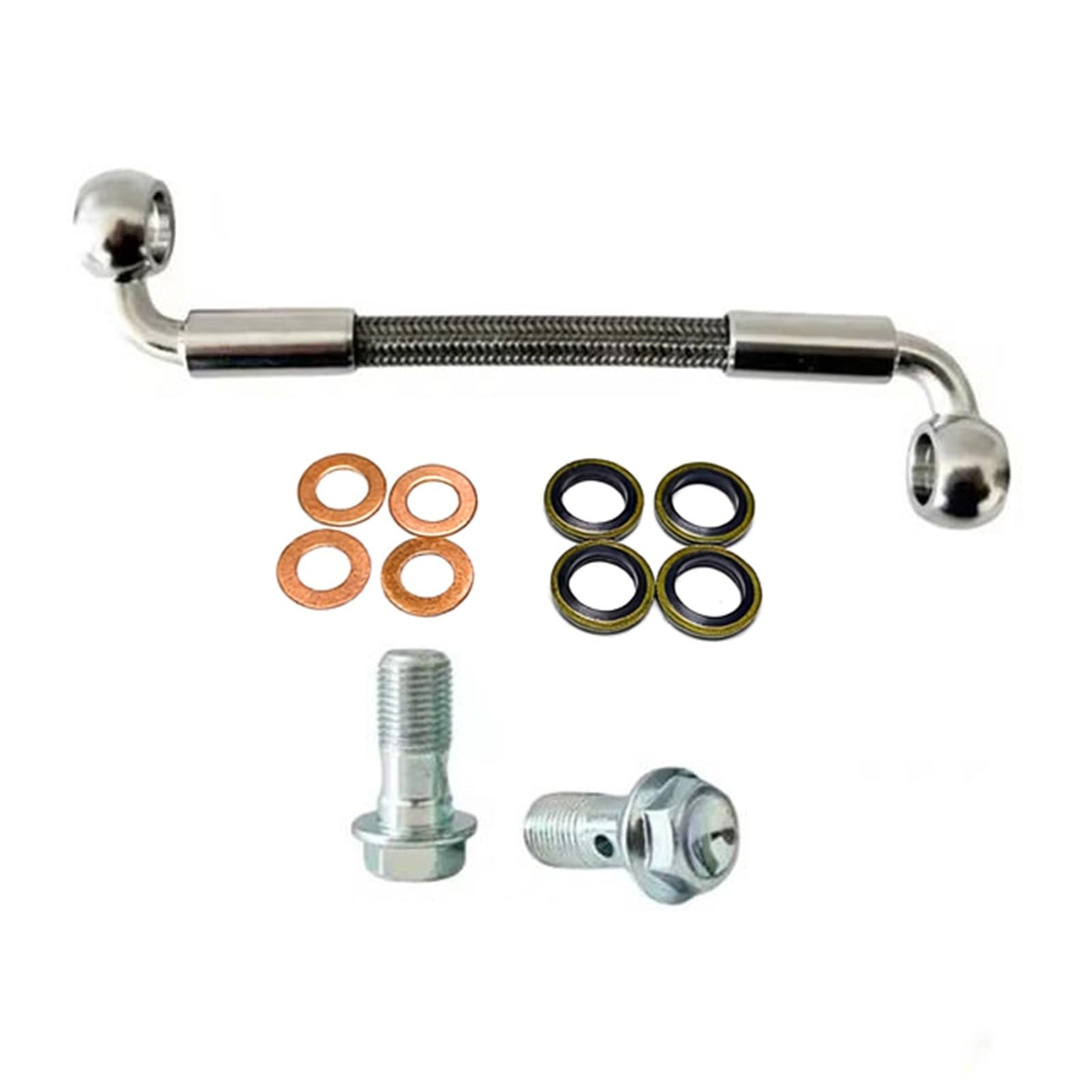 Motorbike Brake Line 90°-90° M10 Motorcycle Hydraulic Brake Hose Line Clutch Oil Pipe 10cm-500cm Accessories(130cm)
