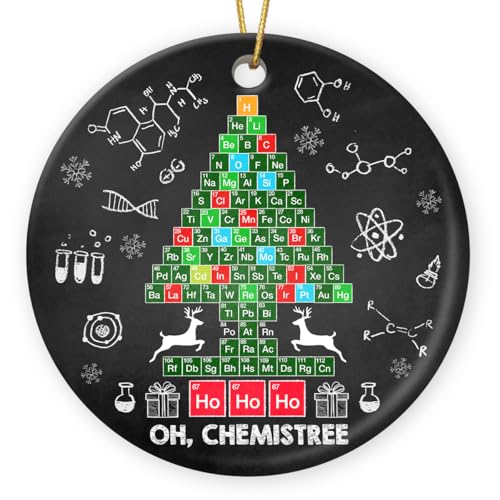 Gift Glow Chemistry Christmas Ornament 2025 - Presents for Science Lovers, Double Sided...