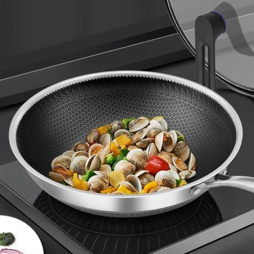 Wok antiadherente con tapa 32 cm miniatura 2
