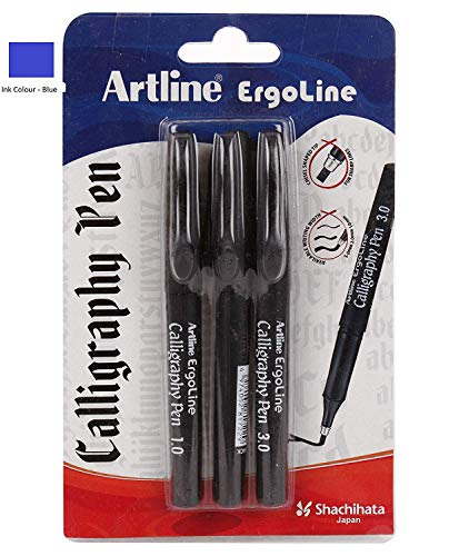 Artline Ergoline Calligraphy Pen Blue (pack of 3) Artline Ergoline Calligraphy Pen Blue (pack of 3)