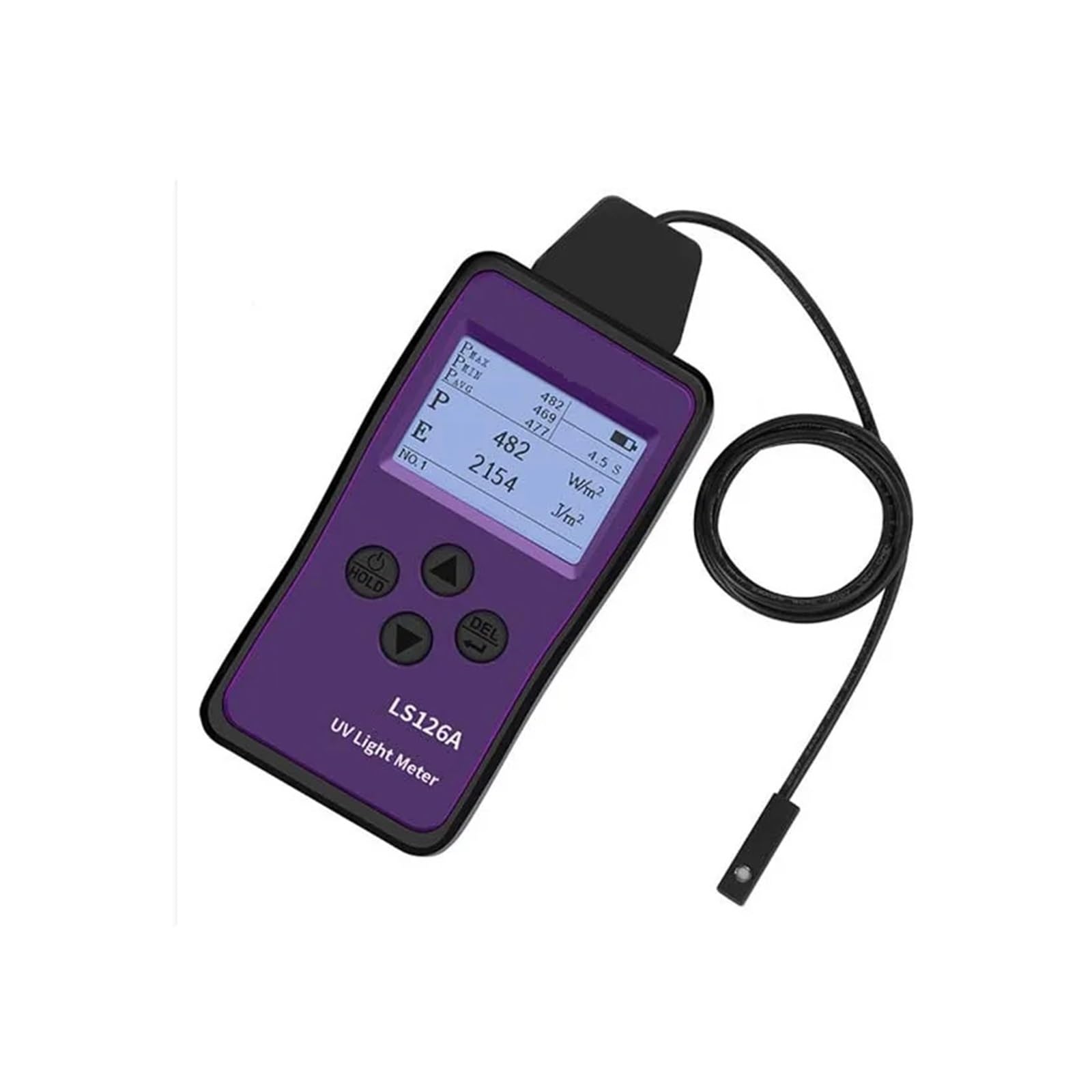 UV-Messgerät, LS126A UV-Lichtmessrät UV-Bestrahlungsstärkemessrät for UV-LED-Lichtquellen von Aushärtungsmaschinen mit ultrakleinem Sondensensor