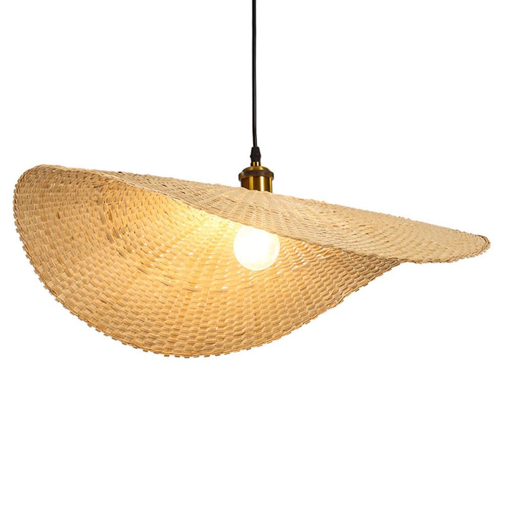 Lámparas Colgantes De Mimbre De Bambú, Lámpara Colgante Ajustable Para Techo Interior, Regulable, Muebles De Ratán, Pantalla De Lámpara De Cesta De Mimbre Bohemia Para Cocina, Isla, Fregadero XIAOYING