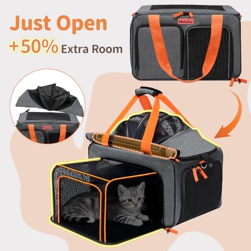 Image of Soft Sided Cat Pet Dog Carrier, Large Airline Approved Travel Bag