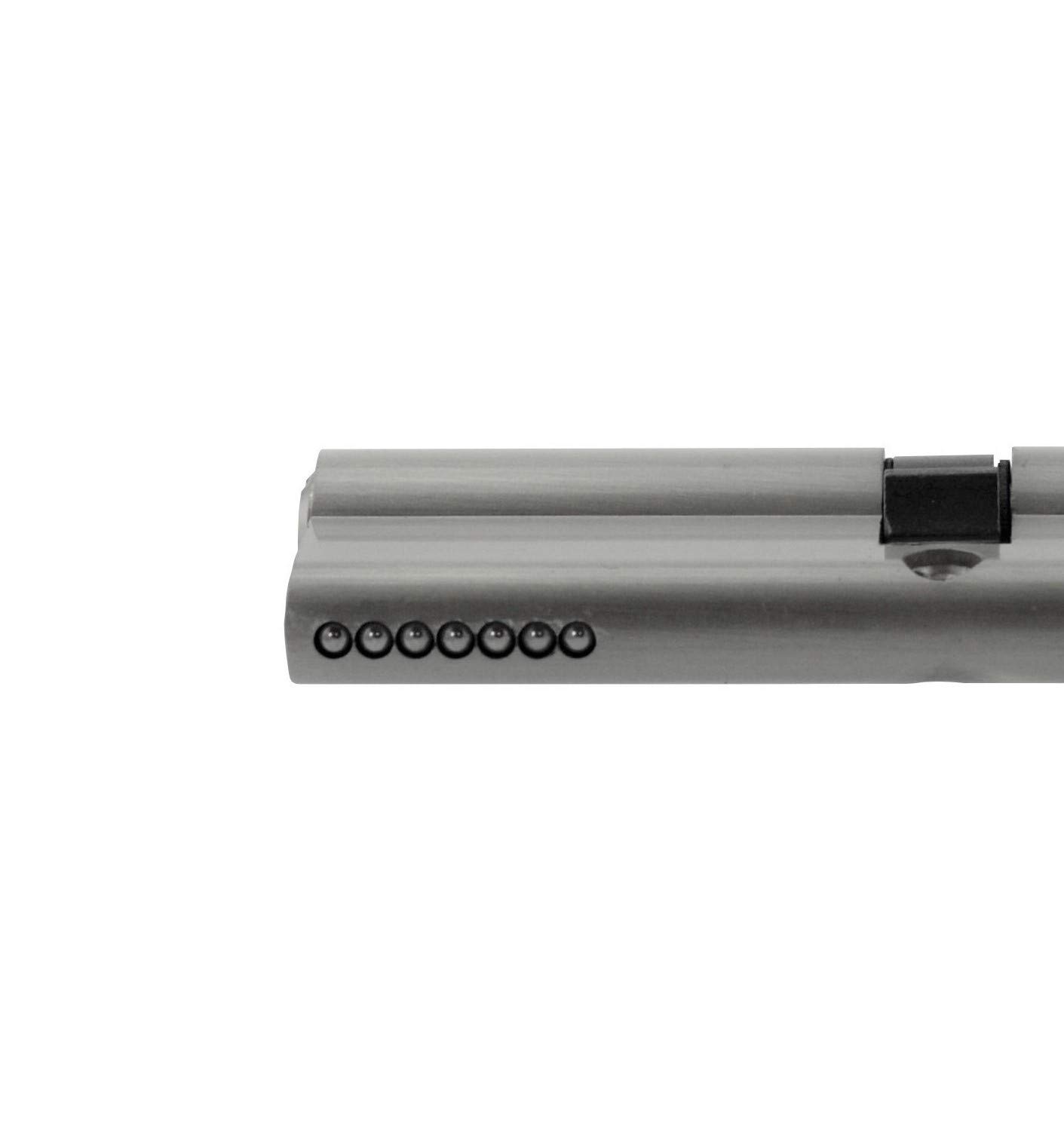Set6 6x Zylinderschloss Gleichschließend Verschiedene Größen 1x70mm 1x80mm 1x100mm/1x70mm 2x90mm mit Knauf inkl. 10x Schlüssel (mit Not- und Gefahrenfunktion)