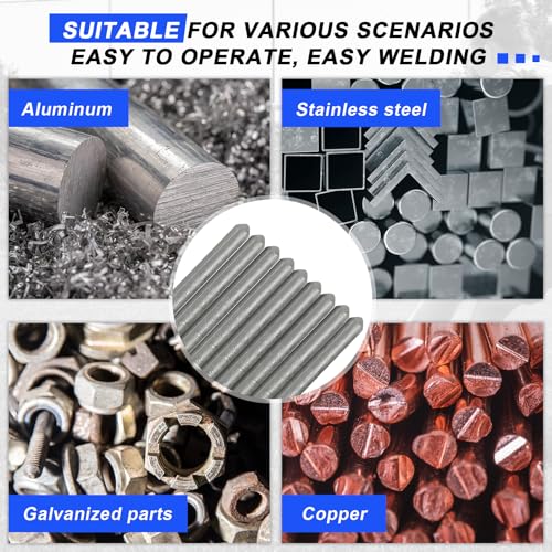 Image of Tandefio 24 Pcs Low Temperature Universal Welding Rod Sticks Metal Easy Melt Low Melt Solder Pipe Tools Electrode Aluminum Rod for Stainless Steel Iron, Beginner and Pro (Classic)