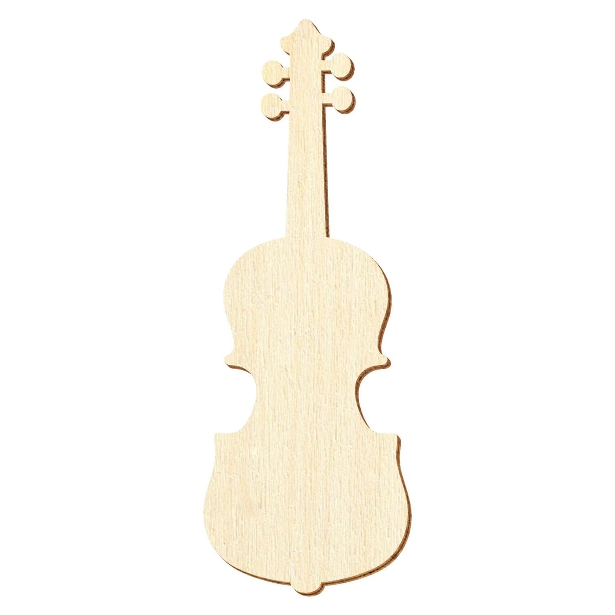 Holz Bratsche - Deko Zuschnitte 5-50cm, Größe:28cm, Pack mit:10 Stück