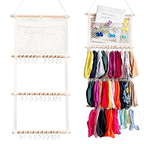 Image of Bulerrylulu Hair Bows Holder for Girls, headband holder,Hair Accessories Organizer Storage Wall Hanging Decor for Baby Room Door Closet
