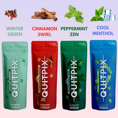 infused premium flavored toothpicks - to help quit smoking - nicotine free - non-gmo kosher vegan wintergreen 40 approx count