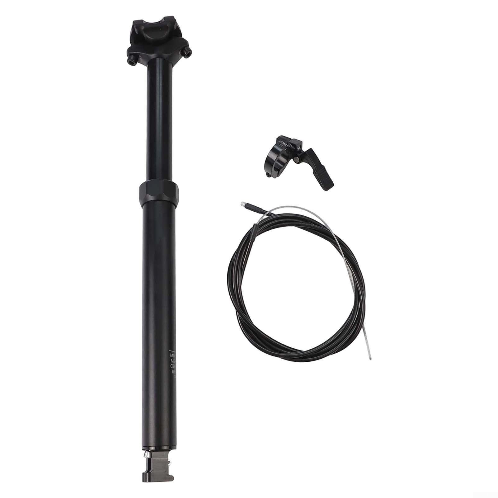Tija de sillín ajustable con cuentagotas para bicicleta de montaña - Tubo de sillín telescópico de aleación de aluminio de 30,9 mm con enrutamiento de cable interno