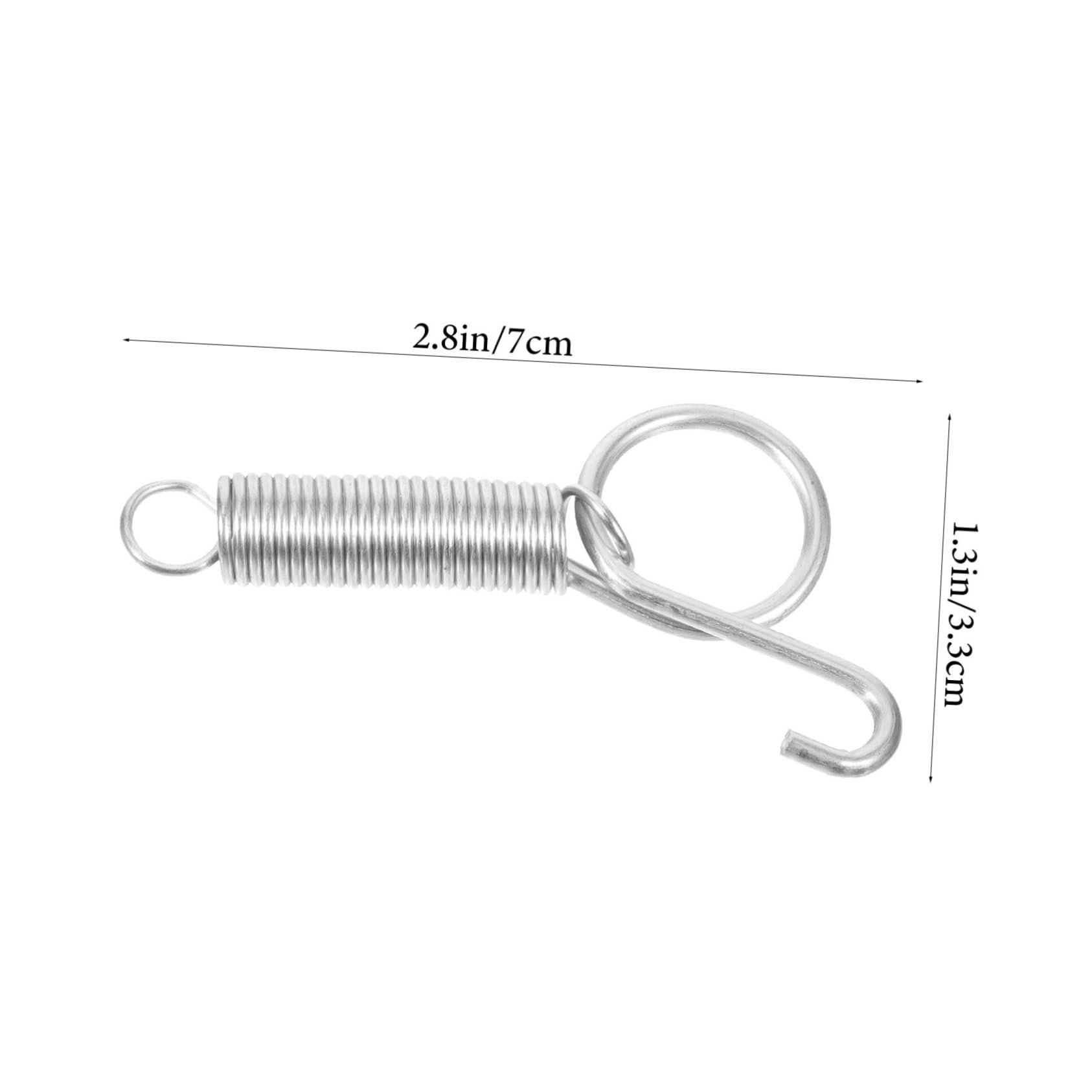 Totority 10pcs Rabbit Cage Door Spring Hooks Bird Cage Door Hooks Parrot Pigeon Fixed Hangers Material