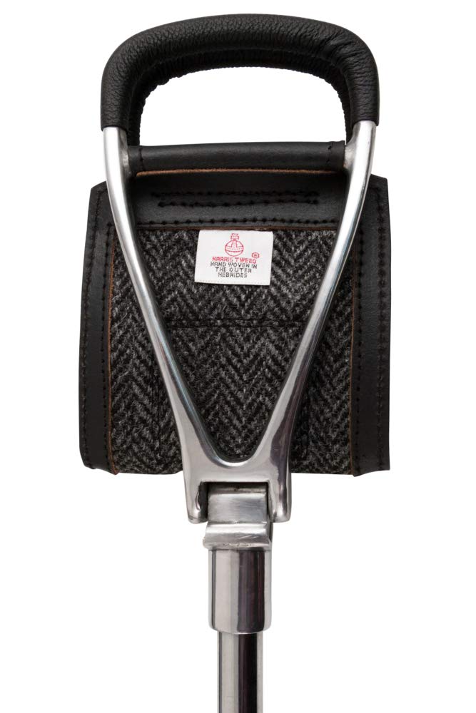 Charles Buyers Harris Tweed & Leather Shooting Seat Stick