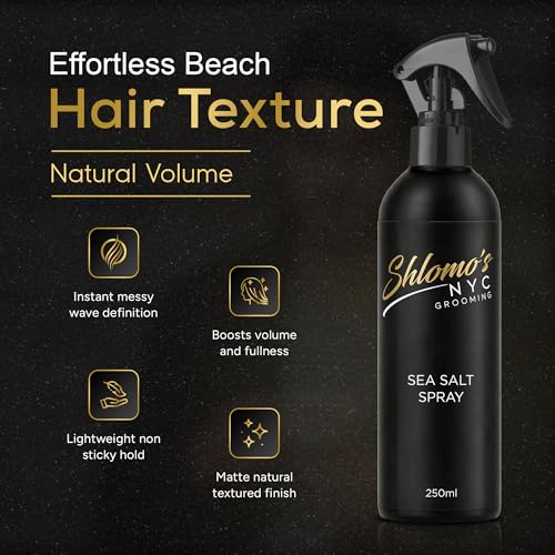 Spray de Sal Marina Natural y Orgánico para Hombre 8.5 oz miniatura 2
