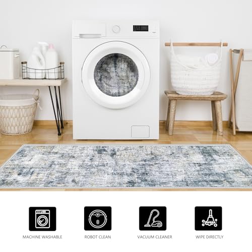 Tapete Boho Vintage Pequeño, 60x91 cm, Antideslizante miniatura 7