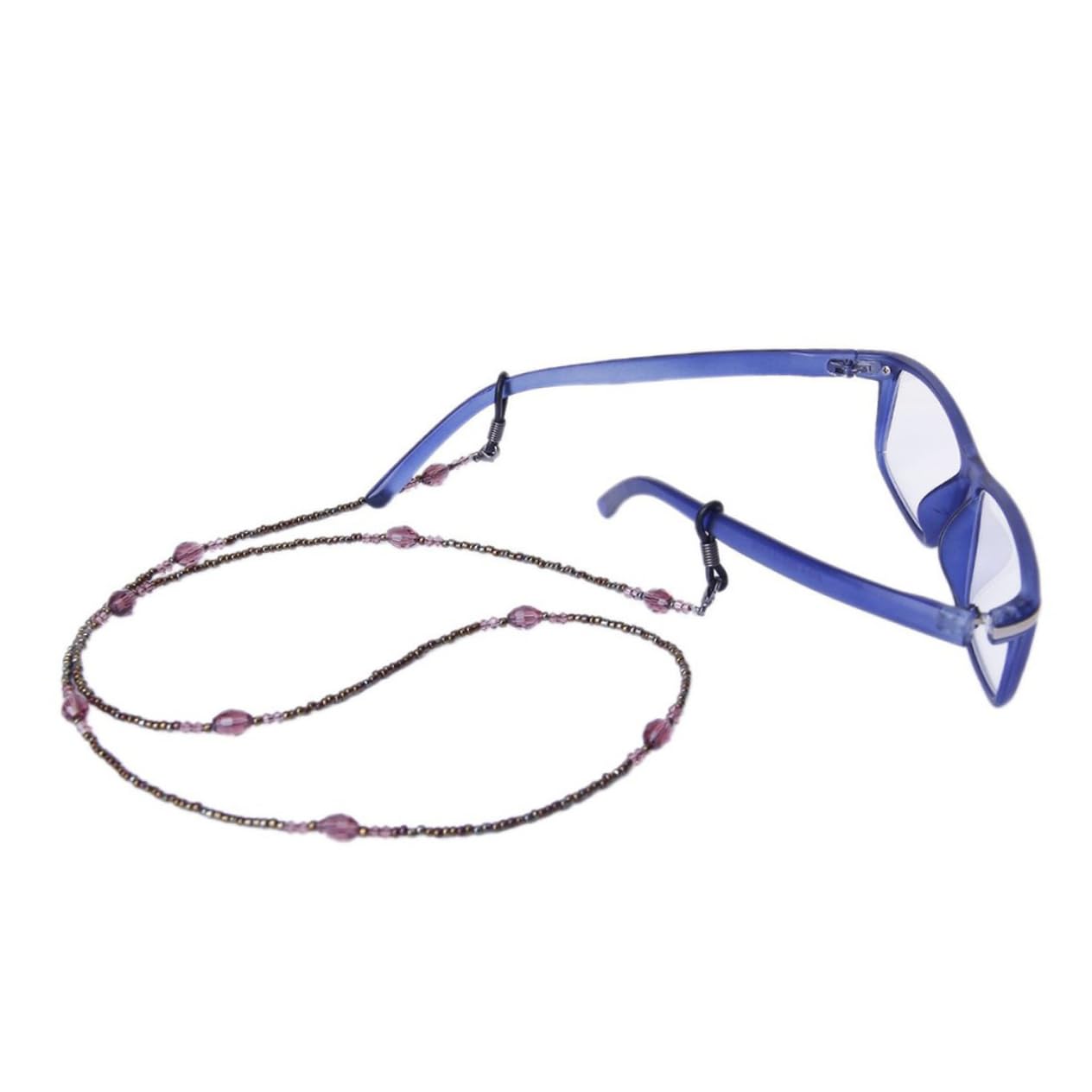 LIFKOME Lot De 2 Chaînes De Lunettes Élégantes Style Avec Perles Réglables En Métal Largeur Du Cordon 2 Mm 70 Cm Bijoux Tendance Pour Femmes