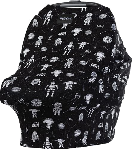 Image of Milk Snob Original Star Wars 5-in-1 Cover, Little Rebel, Added Privacy for Breastfeeding, Baby Car Seat, Carrier, Stroller, High Chair, Shopping Cart, Lounger Canopy - Newborn Essentials, Nursing Top