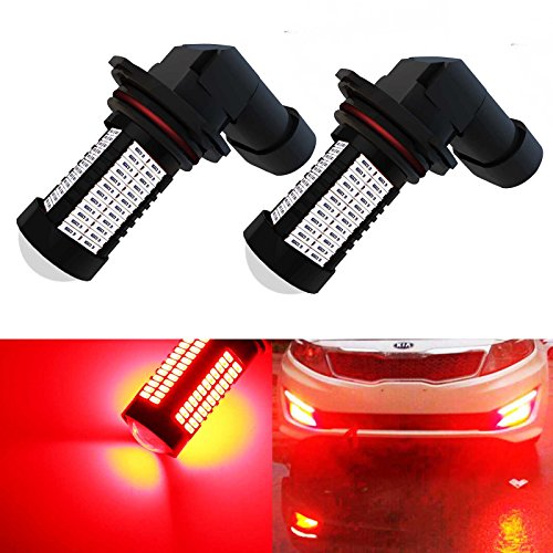 YaaGoo 9005 Red LED DRL Driving Fog Light,Replacement of Halogen,360 degree super bright