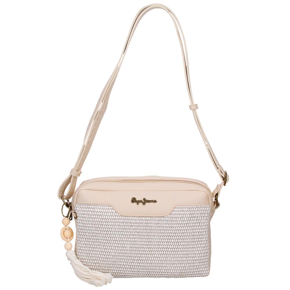 Pepe Jeans Clara mochila, Bolso, bandolera Beige, rosa cms Poliéster y PU by Joumma Bags